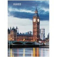Книга записна А4-, 203*273 мм,96арк., кліт., City, London