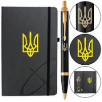Ручка Паркер IM Ukraine Black позол. кул. Тризуб + блокнот Parker + подар.упак. / 9608 10 92 00  / 3