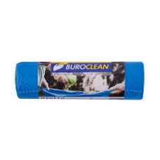 Пакет для сміття 160л/10 шт, міцні, сині  900х1200мм, 24мкм BuroClean EuroStandart