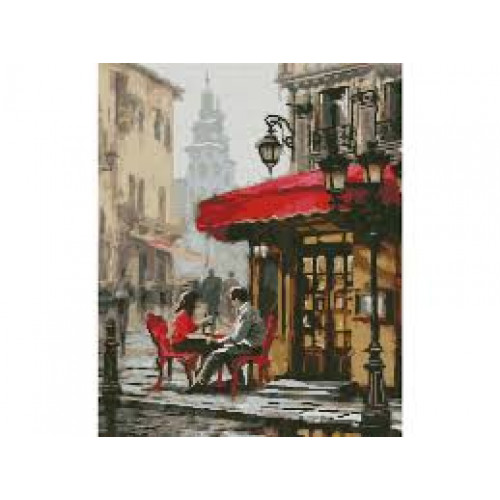 Набір для творчості алмазна картина Романтичне побачення Strateg розміром 40х50 см (L-093)