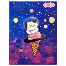 Щоденник Zibi Kids Line тверда обкладинка КОСМІЧНИЙ КІТ