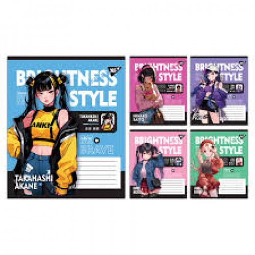 Зошит 24арк. клітинка Yes Brightness style