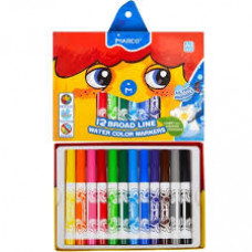 Фломастери 12 кольорів Super Washable Jumbo,1632-12CB,ТМ "Marco"