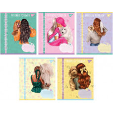 Зошит 36арк. клітинка Yes Friends forever