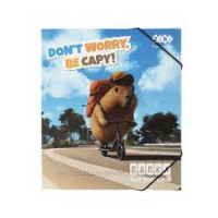 Папка для зошитів CAPYBARA, картонна, на гумці В5 (200х230мм), KIDS Line