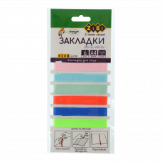 Закладки в наборі самоклеючих PASTEL+NEON, А4, 6шт., асорті, KIDS Line