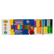 пластилін "Чисті руки MAXI" 24кол.*20гр, ECO, 7661С, CLASS