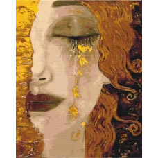 Картина по номерам "Золоті сльози. Анн-Марі Зільберман", 40*50, KIDS Line