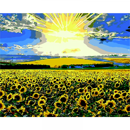 Картина за номерами "Соняшникове поле", 40*50, ART Line