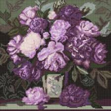 Набір з алмазною мозаїкою "Мелодія пелюсткових барв" 40х40см