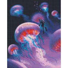 Набір з алмазною мозаїкою "Досліджуючи океан" 40х50см