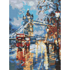 Набір з алмазною мозаїкою "Дощовитий мрійний Лондон" 30х40см