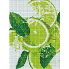 Набір з алмазною мозаїкою "Лаймовий фреш" 30х40см