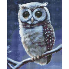 Набір з алмазною мозаїкою "Лісова совушка" 40х50см