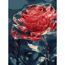 Набір для розпису по номерах "Кришталева квітка" 30х40см