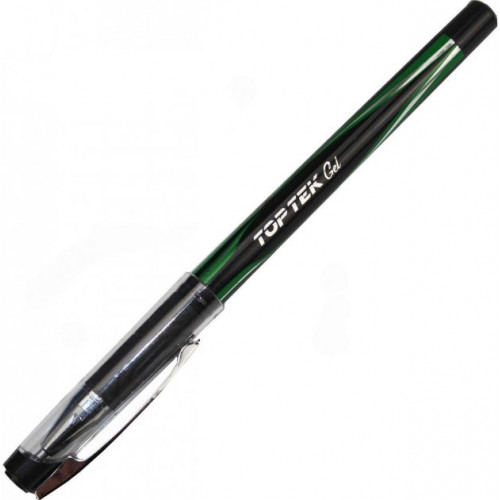 Ручка гелева Unimax Top Tek Gel, зелена
