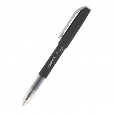 Ручка гелева Axent Autographe 0,5мм, прорезинен корп. чорна
