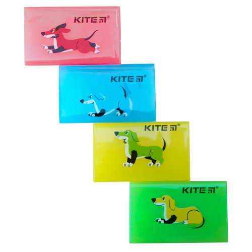 Гумка Kite кольорова Dogs, асорті