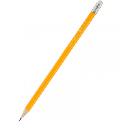 Олівець Axent з ластиком НВ жовтий