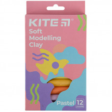 Пластилін Kite Fantasy Pastel восковий 12 кольорів, 200 г
