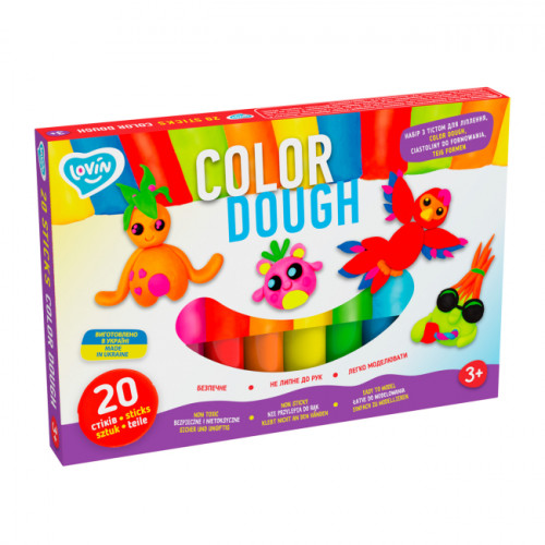 Набір для ліплення з тістом 20 стиков Color Dough TM Lovin