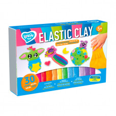 Набір для ліплення з повітряним пластиліном Elastic Clay 30 sticks TM Lovin