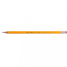 Олівець BM  з ластиком жовтий HB