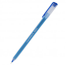 Ручка  Axent Delta масляна матово прозора синя