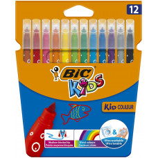 Фломастери BIC "Кід Кулер", 12 кол.