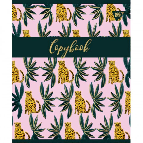 Зошит 48арк. лінія YES з ефектами "WILD CAT" мат. ВДЛ+софт-тач+фольга золото