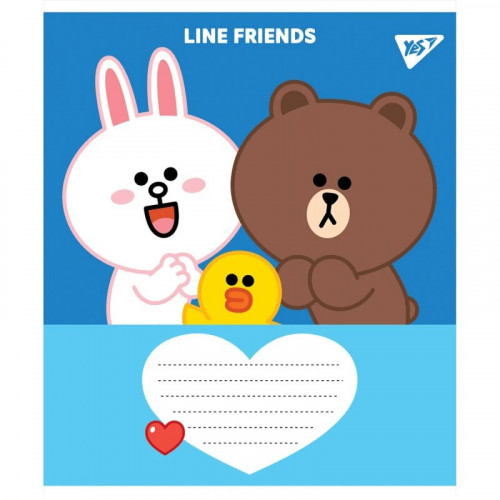 Зошит 12арк. лінія YES Line Friends