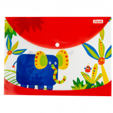 Конверт на кнопці 1 Вересня А4 "Zoo Land"