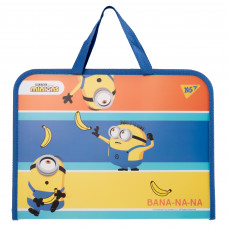 Папка-портфель YES FC на блискавці з тканинними ручками "Minions"