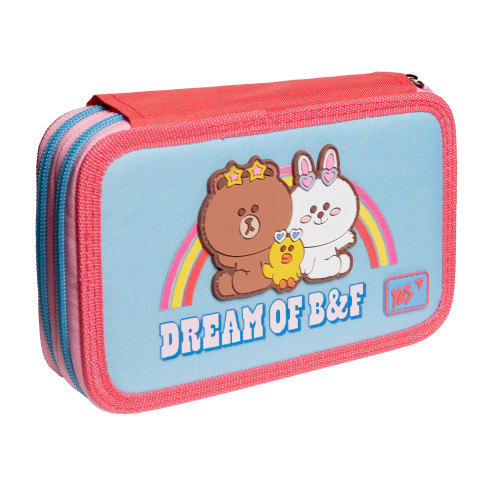 Пенал твердий YES HP-01 подвійний Line Friends