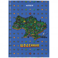 Щоденник Kite шкільний, тверда обкл, Map