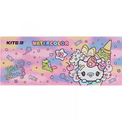 Акварель Kite Hello Kitty 12кол. картона упаковка