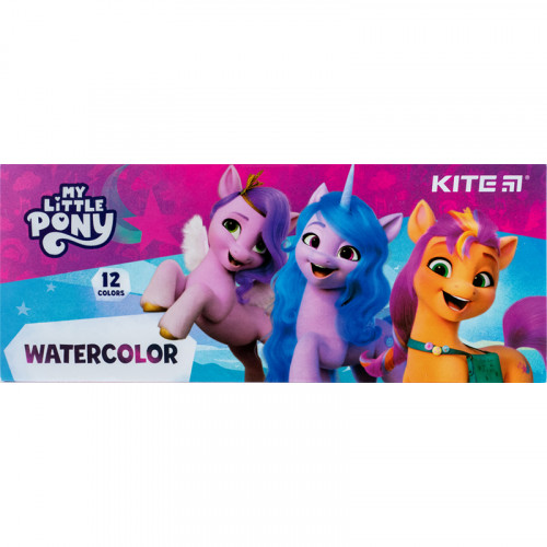Акварель Kite My Little Pony 12кол. картона упаковка