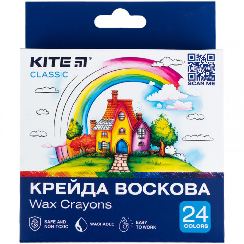 Олівці воскові Kite 24 кол Classic