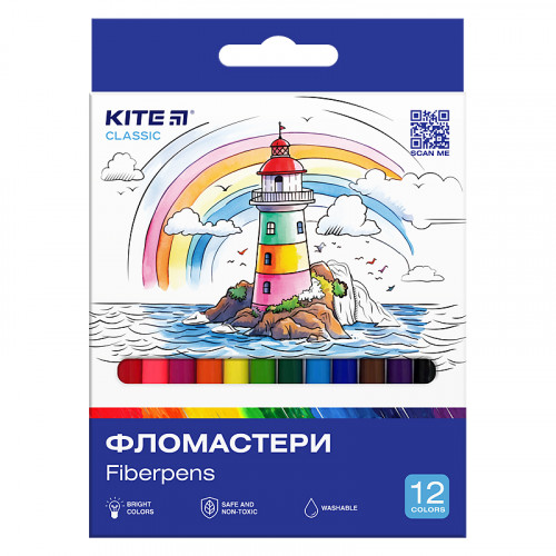 Фломастери Kite Classic  12 кол