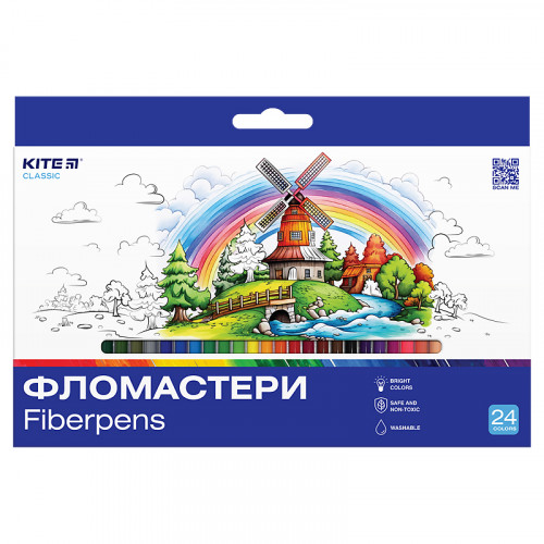 Фломастери Kite Classic  24 кол