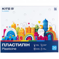 Пластилін Kite Classic 36 кольорів, 720г