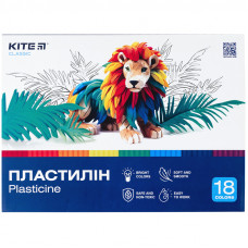 Пластилін Kite Classic 18 кольорів, 360г