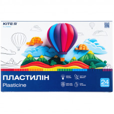 Пластилін Kite Classic 24 кольорів, 480г