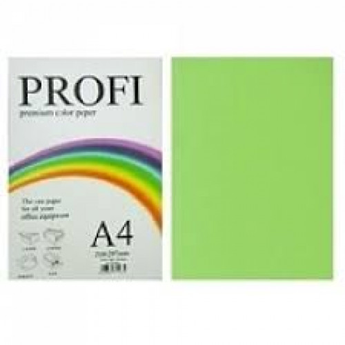 PROFI color папір офіс  A4 80г/м 100арк неон зелен Cyber Green