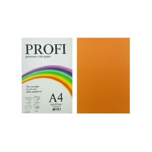 PROFI color папір офіс  A4 80г/м 100арк насич. помаранч Deep Saffron
