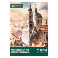 Склейка для акварелі, А4 (21*29,7 см), 200г/м2, 20л, ROSA Studio