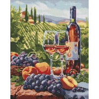 Набір з алмазною мозаїкою "Фруктове вино" 40х50см