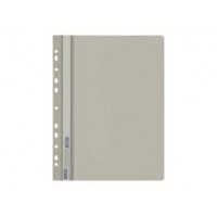 Папка-швидкозшивач з перфорацією, А4, сірий, 12шт/уп