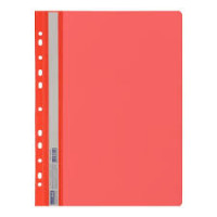 Папка-швидкозшивач з перфорацією, А4, червоний, 12шт/уп