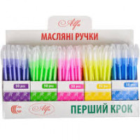 Ручка кулькова масляна "Alfa"  CR8007-1500 мікс